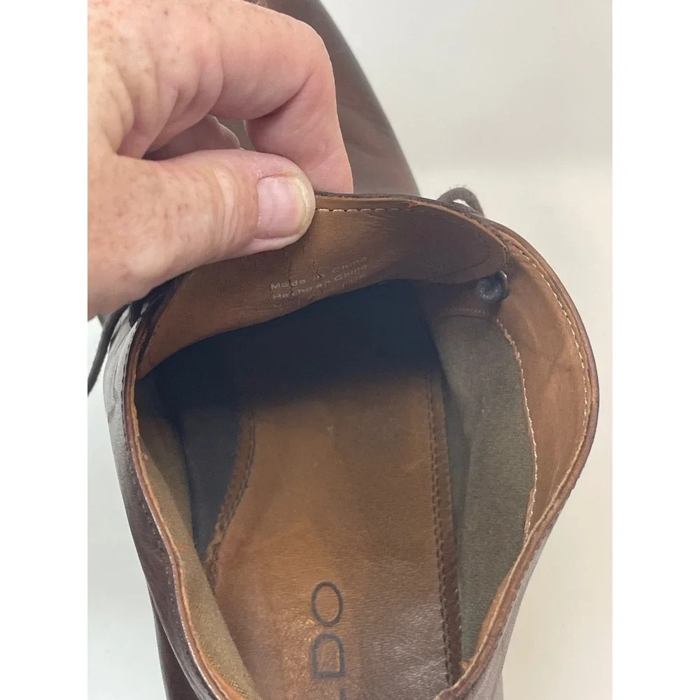 Aldo Chukka Boots Mens Brown Leather Good Lace Up‎ Desert Boots